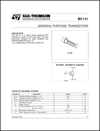 Click here to download BC141 Datasheet