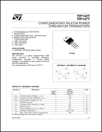 Click here to download TIP142T Datasheet