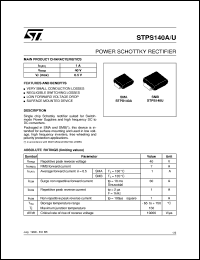 Click here to download STPS140U Datasheet