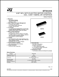 Click here to download ST72141 Datasheet