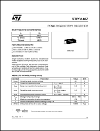 Click here to download STPS140Z Datasheet