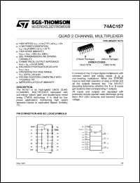 Click here to download 74AC157 Datasheet
