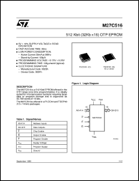 Click here to download M27C516 Datasheet