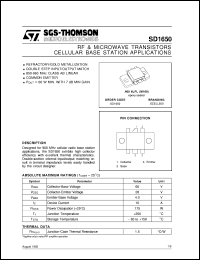 Click here to download SD1650 Datasheet