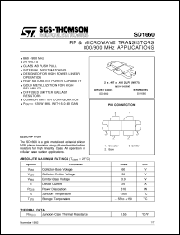Click here to download SD1660 Datasheet