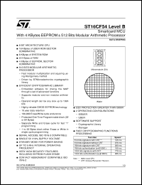Click here to download ST16CF54 Datasheet