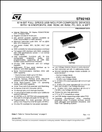 Click here to download ST92163R4T1L Datasheet