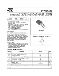 Click here to download STY16NA90 Datasheet