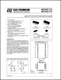 Click here to download M74HC174 Datasheet