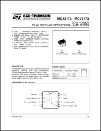 Click here to download MC33172N Datasheet