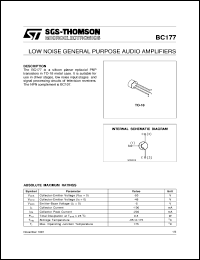 Click here to download BC177 Datasheet