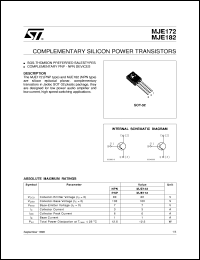 Click here to download MJE172 Datasheet