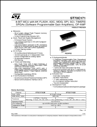 Click here to download ST72C171K2B Datasheet