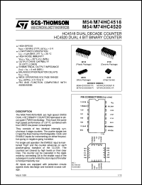 Click here to download M74HC4518 Datasheet