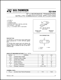 Click here to download SD1894 Datasheet