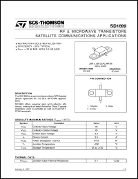 Click here to download SD1899 Datasheet