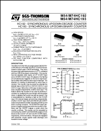 Click here to download M74HC193 Datasheet