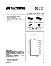 Click here to download HCF4519 Datasheet