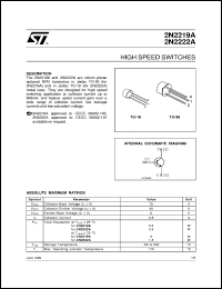 Click here to download 2N2219A Datasheet