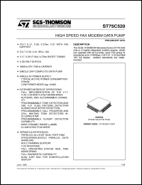 Click here to download ST75C520 Datasheet