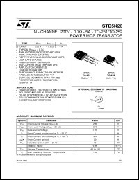 Click here to download STD5N20 Datasheet