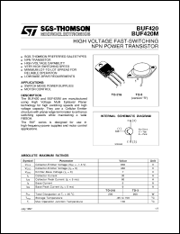 Click here to download BUF420 Datasheet