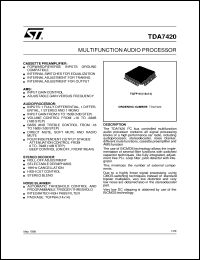 Click here to download TDA7420 Datasheet