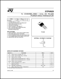 Click here to download STP4N20 Datasheet