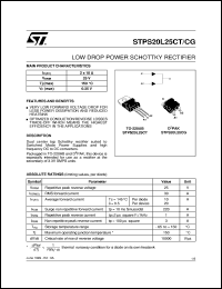 Click here to download STPS20L25 Datasheet