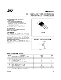 Click here to download BUF420A Datasheet