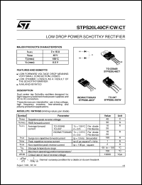 Click here to download STPS20L40 Datasheet