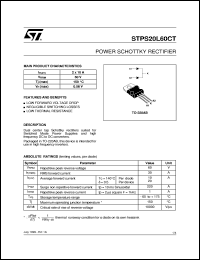 Click here to download STPS20L60 Datasheet
