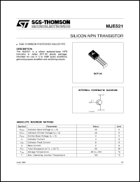 Click here to download MJE521 Datasheet