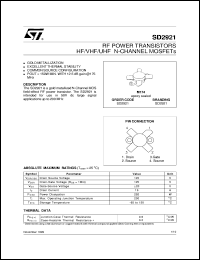 Click here to download SD2921 Datasheet