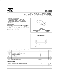 Click here to download SD2922 Datasheet