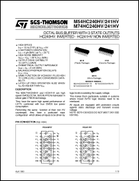 Click here to download M74HC241HV Datasheet