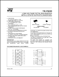Click here to download 74LVQ240 Datasheet