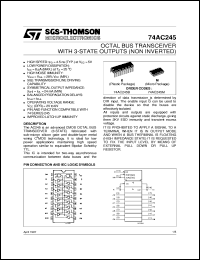 Click here to download 74AC245 Datasheet