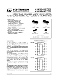 Click here to download M74HCT258 Datasheet