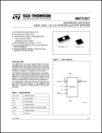 Click here to download M87C257 Datasheet