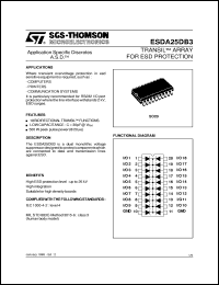 Click here to download ESDA25DB3 Datasheet