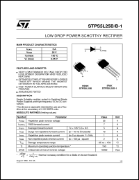 Click here to download STPS5L25 Datasheet