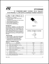 Click here to download STY25NA60 Datasheet