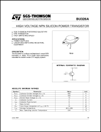 Click here to download BU326A Datasheet