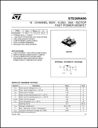Click here to download STE26NA90 Datasheet