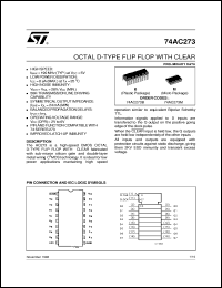 Click here to download 74AC273 Datasheet