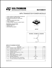 Click here to download BUV298AV Datasheet