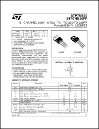 Click here to download STP7NB30 Datasheet