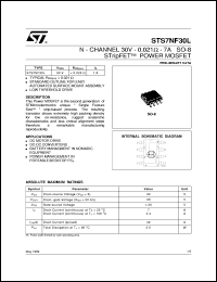Click here to download STS7NF30 Datasheet