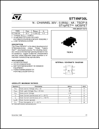 Click here to download STT4NF30 Datasheet